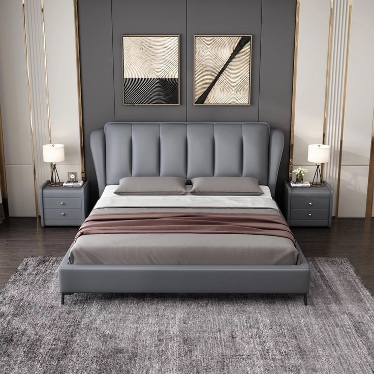 Premium Wooden Double Bed with Storage