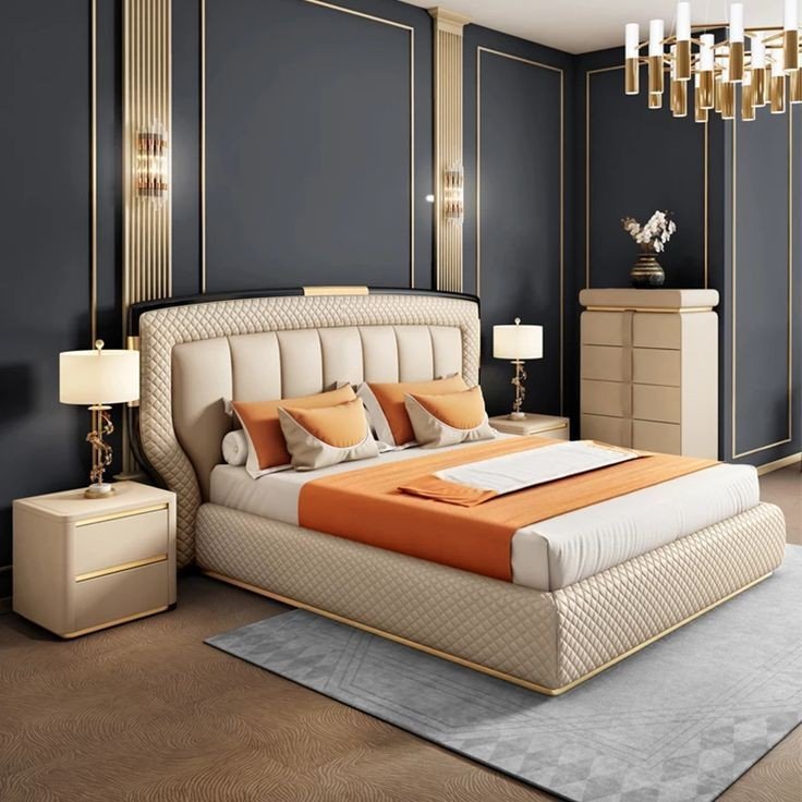 Premium Wooden Double Bed with Storage