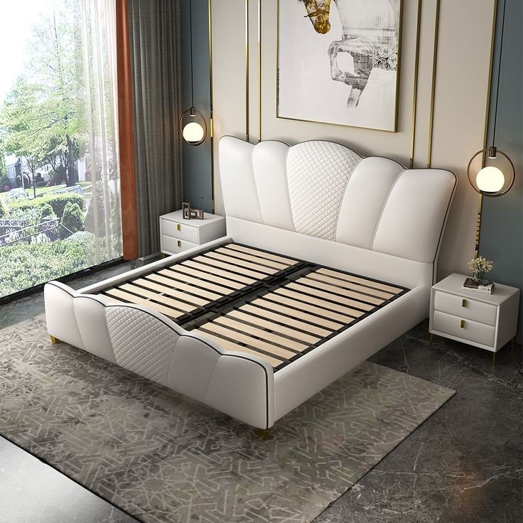 Premium Wooden Double Bed with Storage