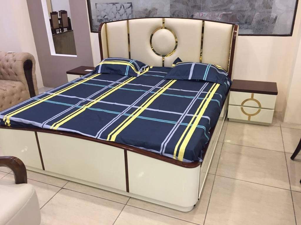 Premium Wooden Double Bed with Storage