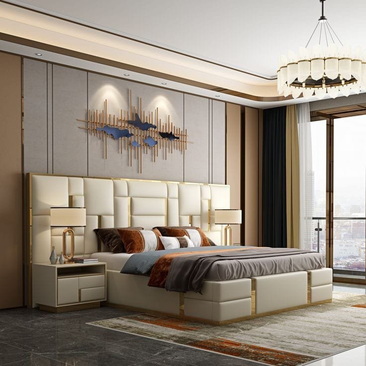 Premium Wooden Double Bed with Storage