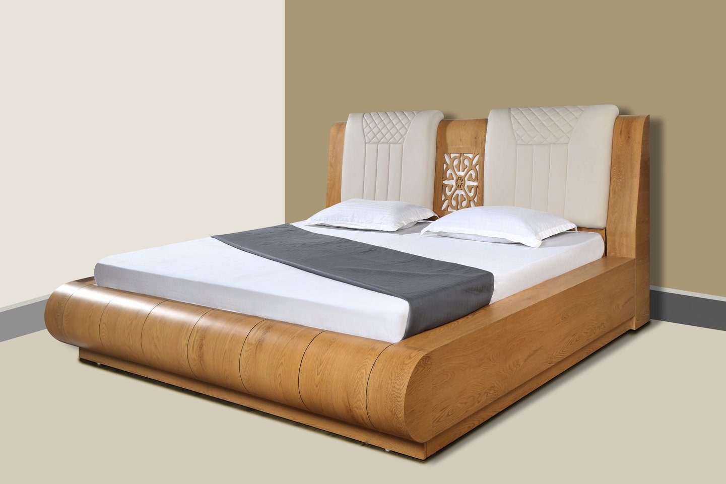 Luxury Hydraulic Double Bed for Comfort & Storage