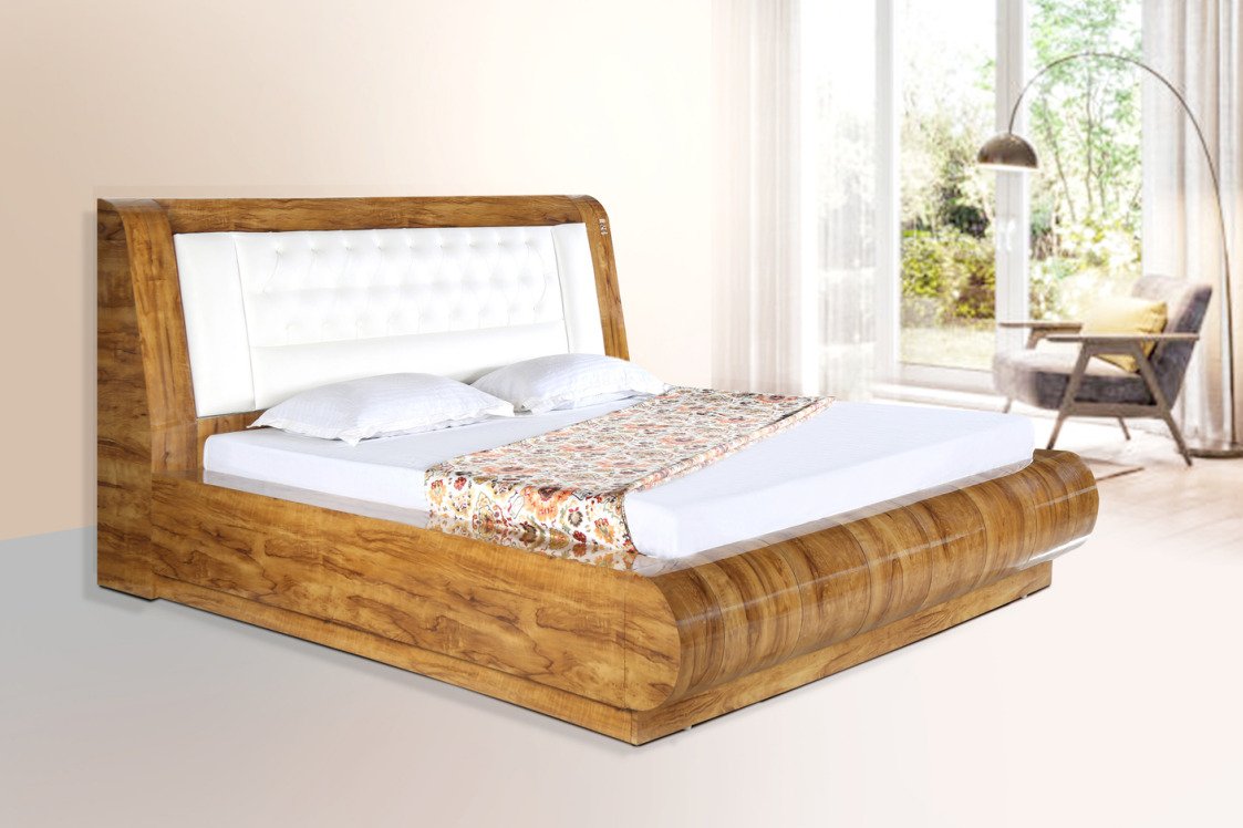 Premium Hydraulic Double Bed with Headboard Storage