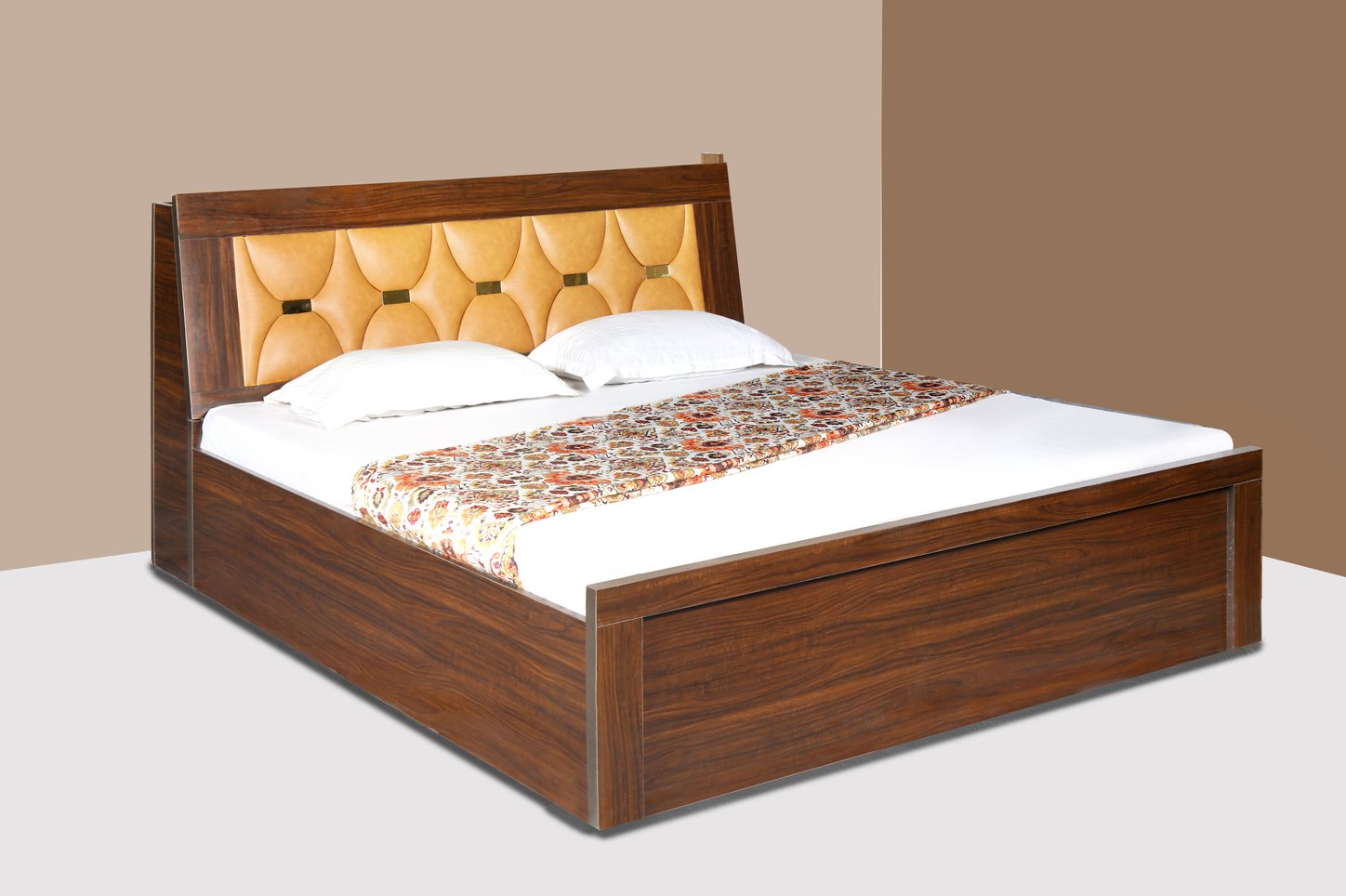 Prelam MDF Hydraulic Double Bed - Affordable & Stylish