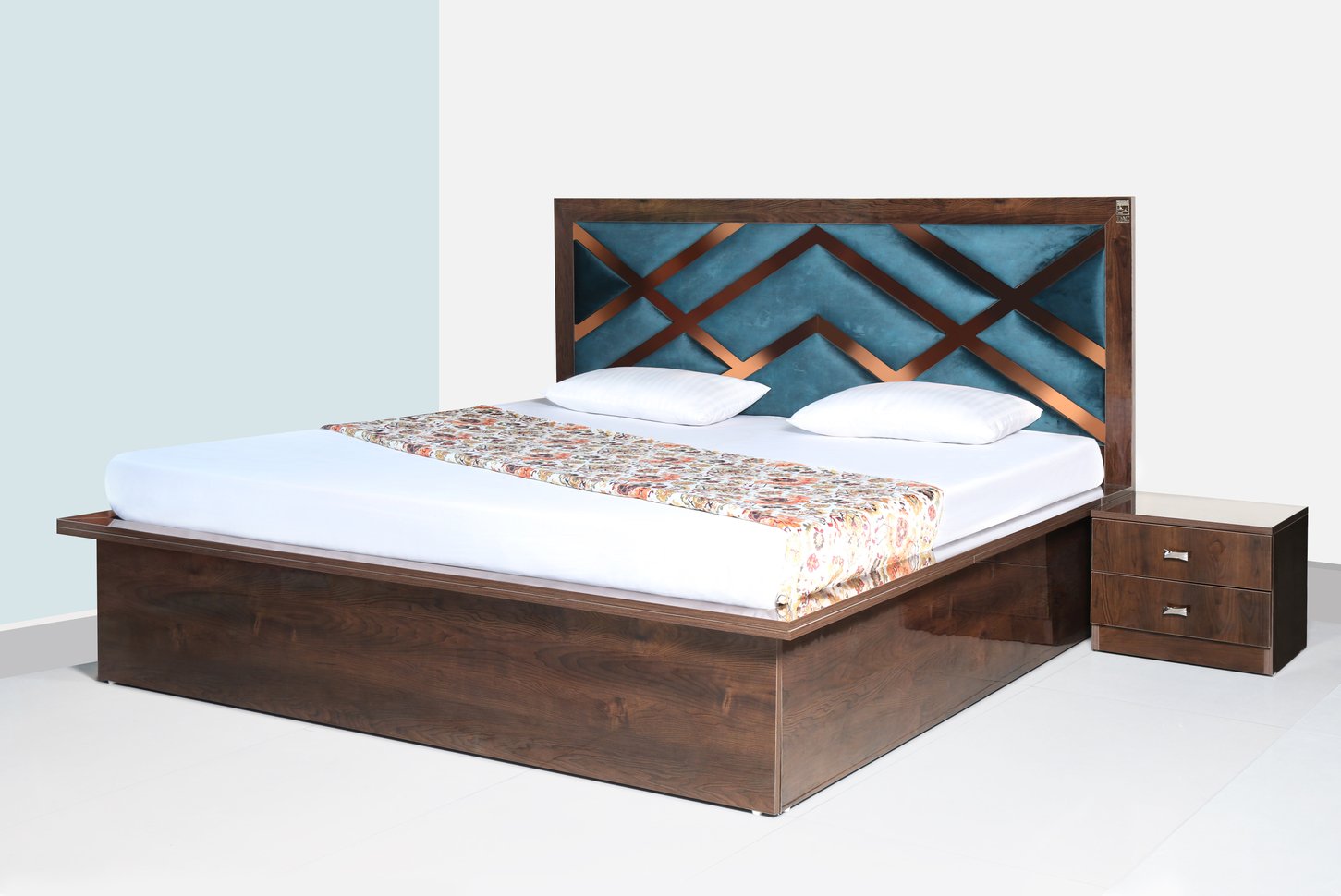 Premium Hydraulic Bed with Storage & Side Table - Gorakhpur