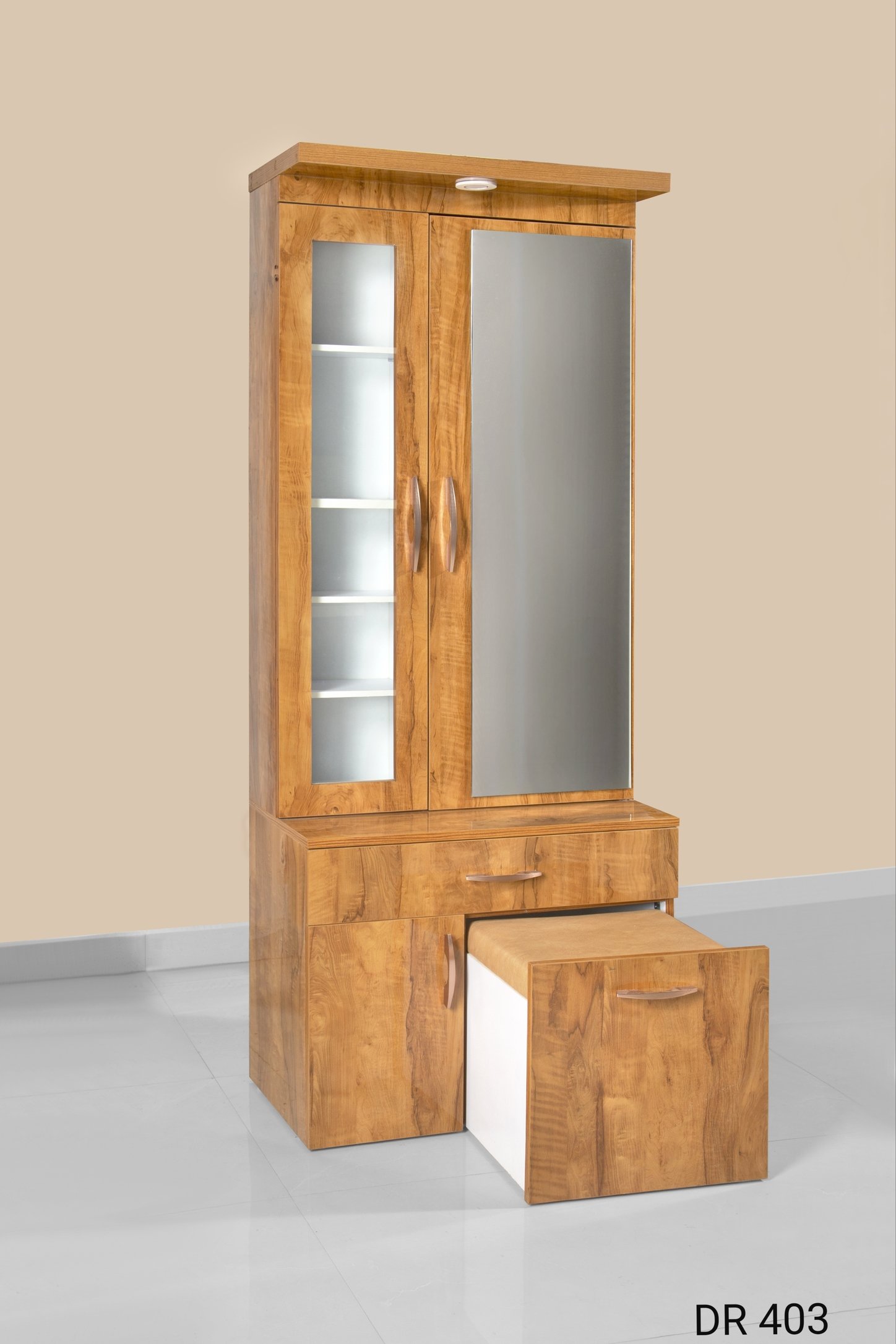 Ply Laminate Dressing Table with Mirror and Lighting