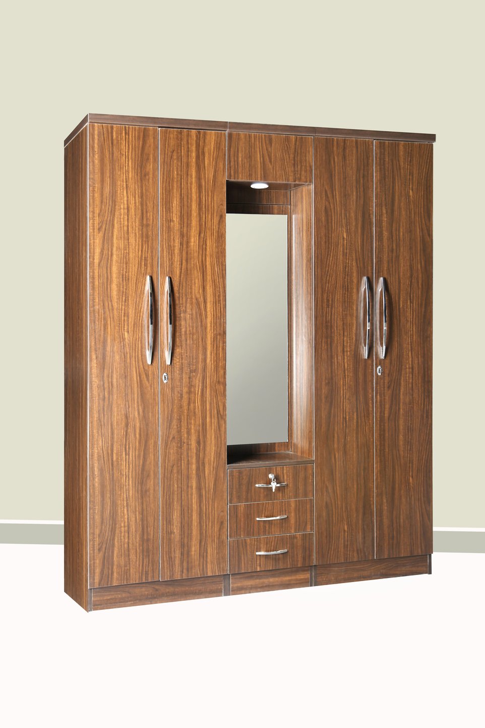 Engineered Wood Wardrobe with Storage