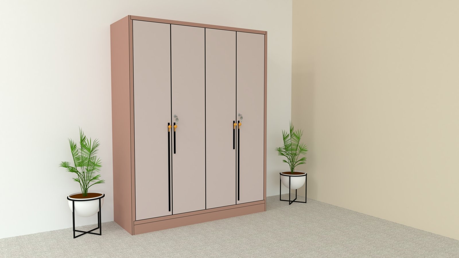 MDF Polish Wardrobe with Locking Gorakhpur
